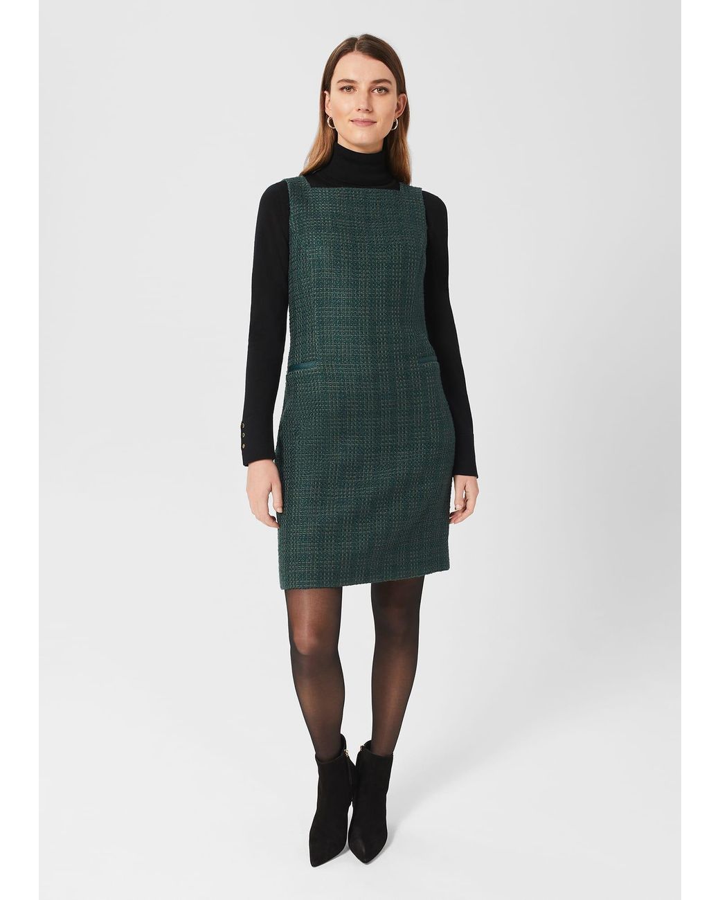 Hobbs Green Estella Tweed Dress