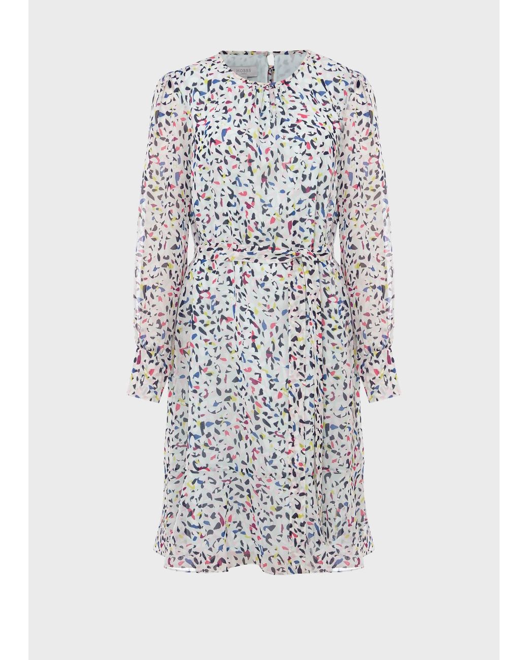 Hobbs White Petite Frances A Line Dress