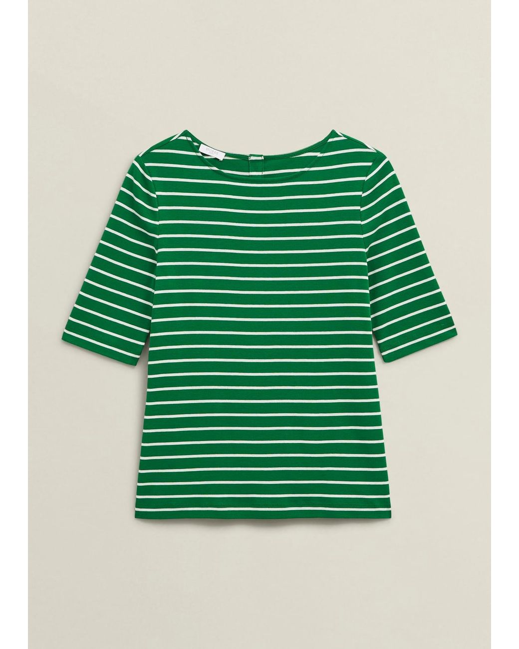 Hobbs Green Katie Cotton Button Back Top