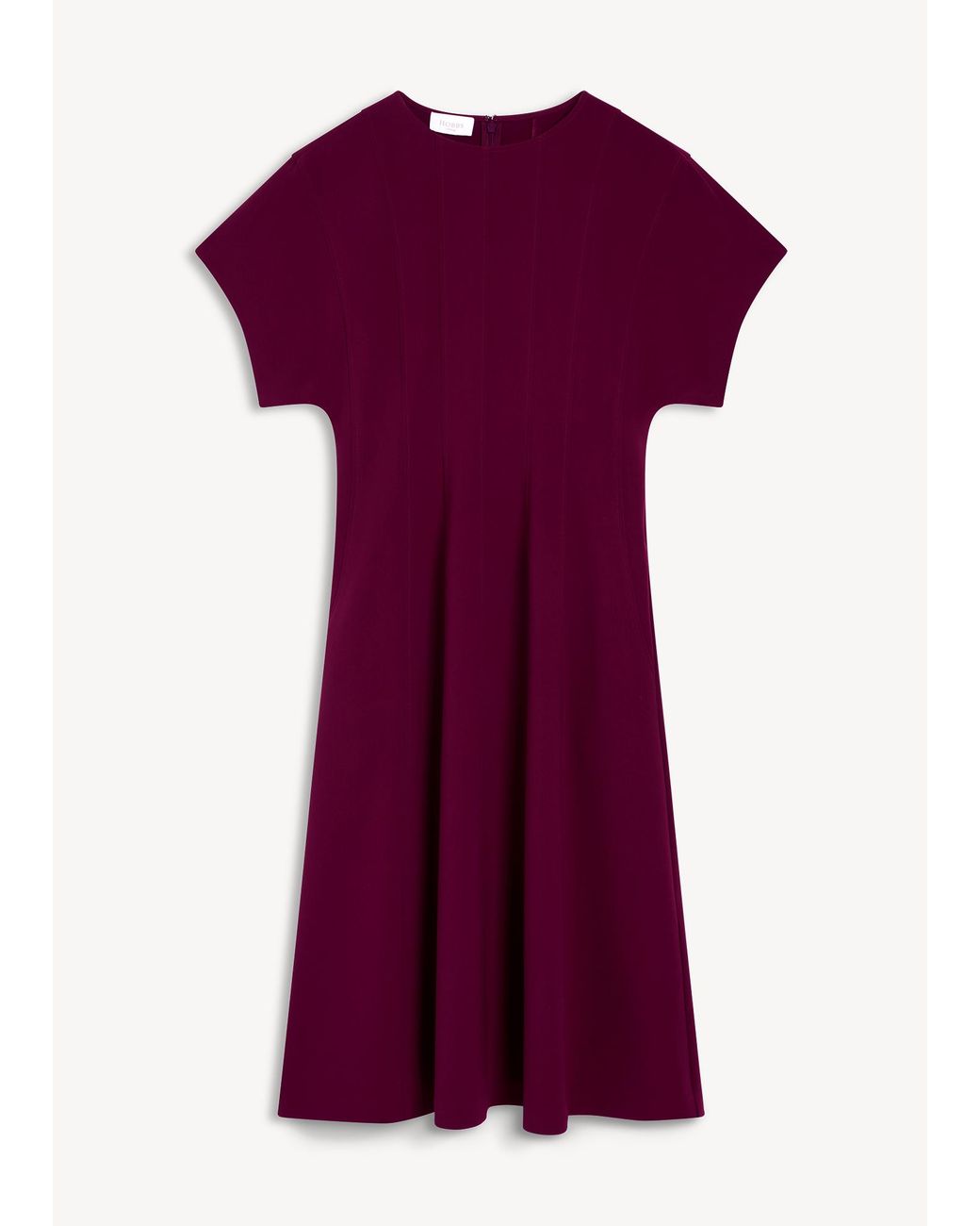 Hobbs Red Melina Seam Detail Dress