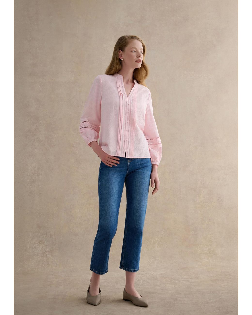 Hobbs Pink Lucilla Blouse