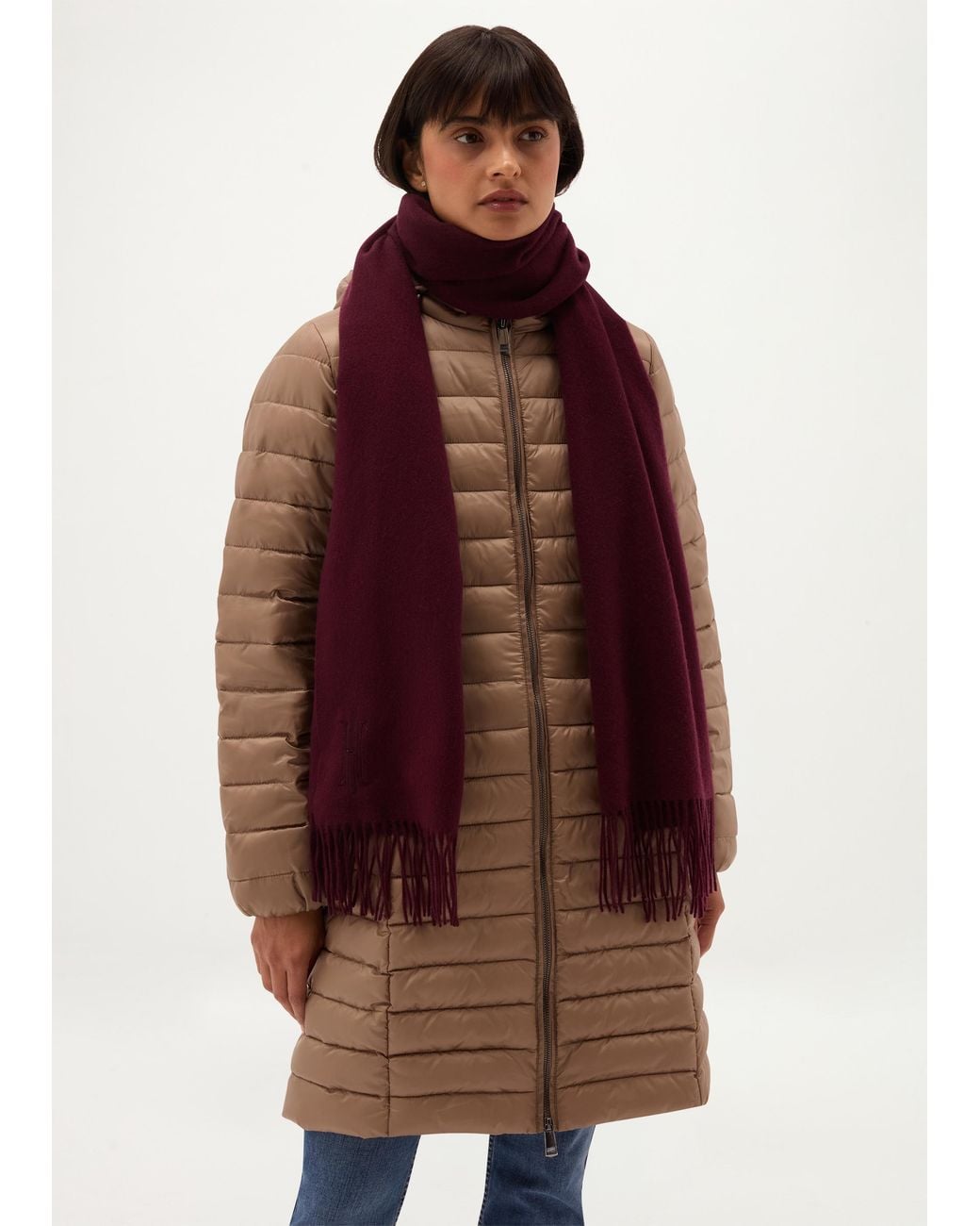 Hobbs Purple Emery Wool Scarf