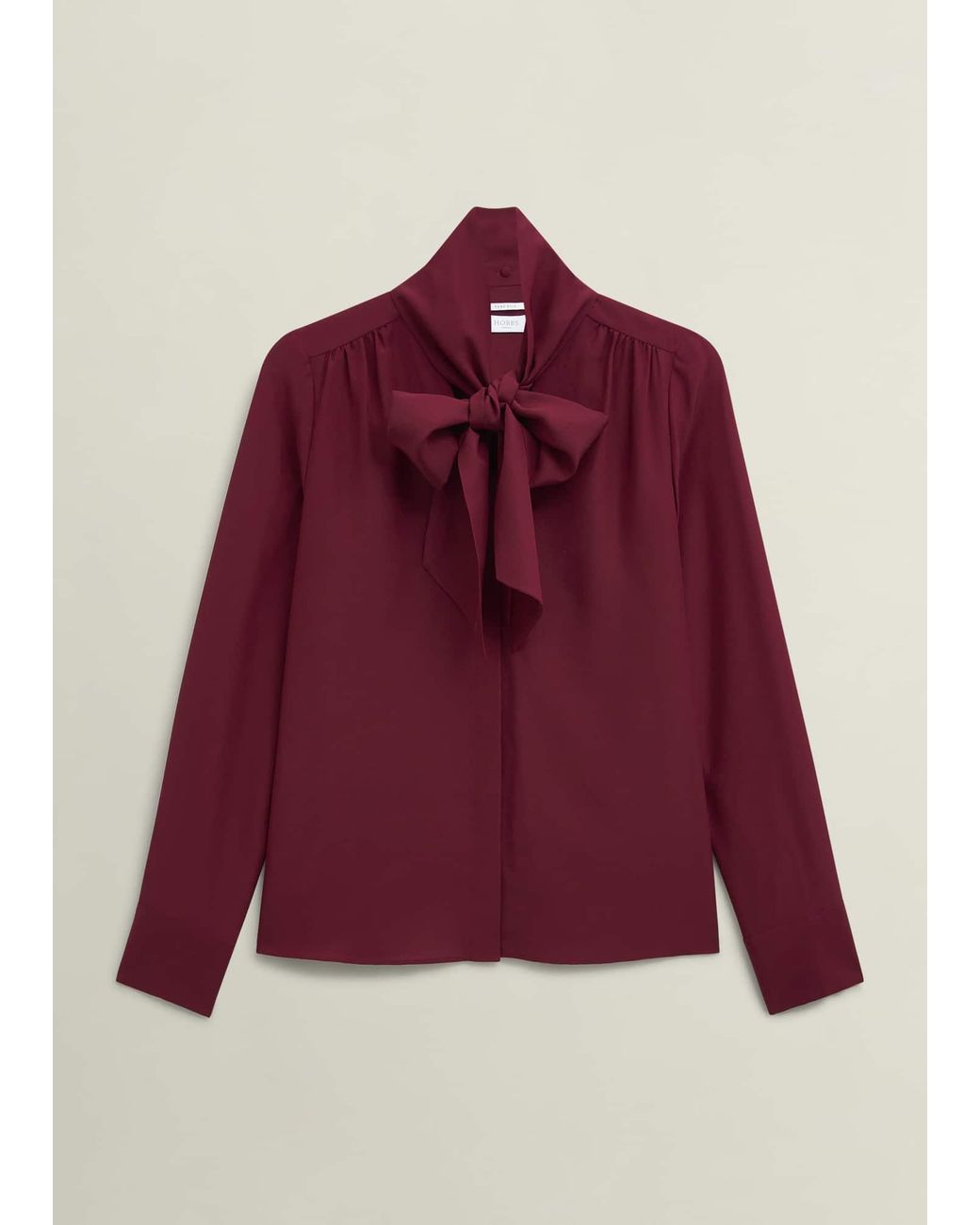Hobbs Red Mimi Silk Blouse