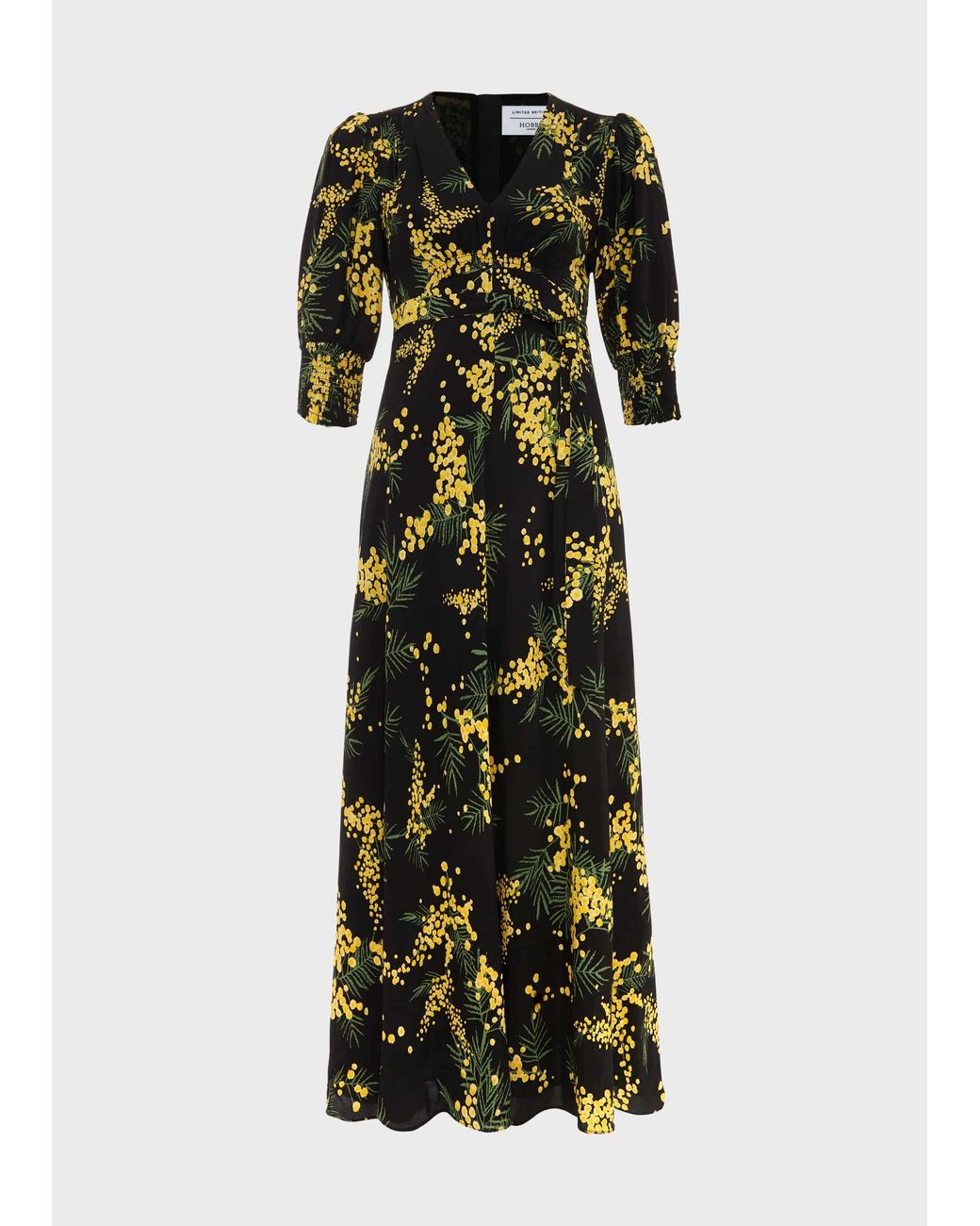 Hobbs Multicolor Lockwood V Neck Tie Dress