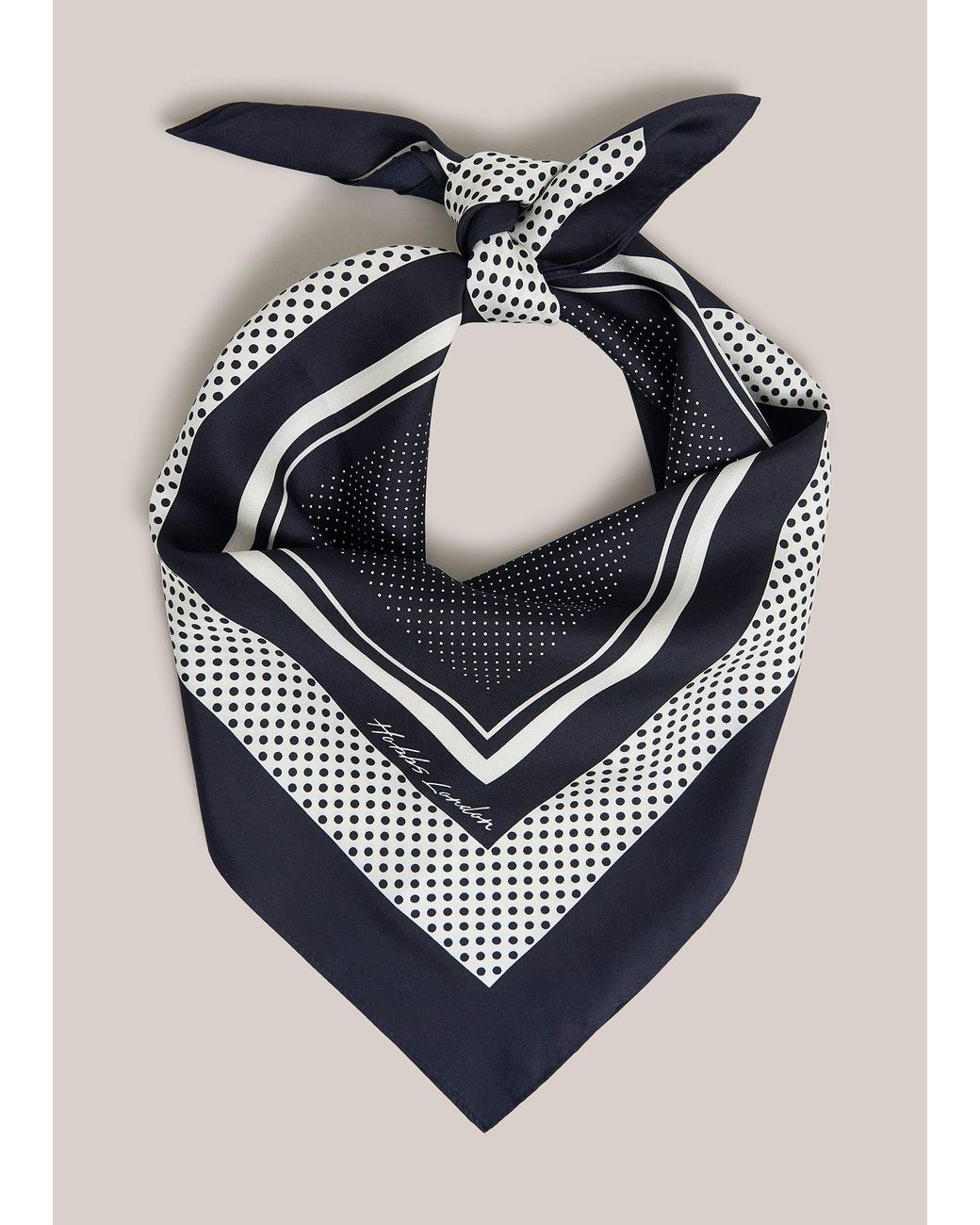 Hobbs Blue Milena Silk Scarf