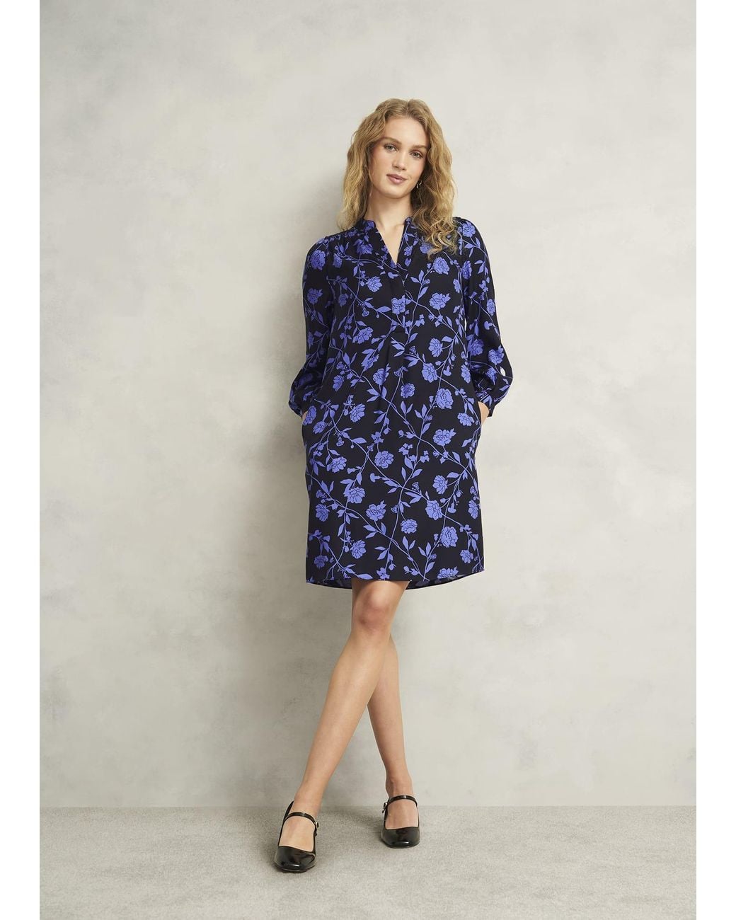 Hobbs Blue Valeria Dress
