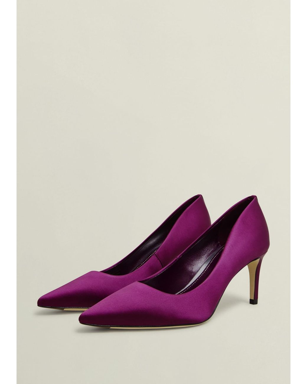 Hobbs Purple Leila Satin Courts