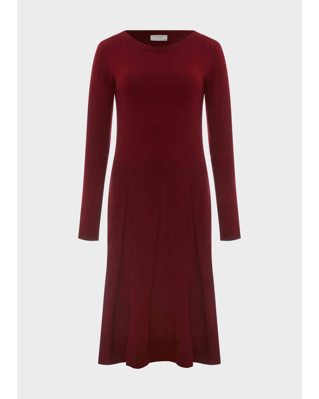 Hobbs Red Calla Knitted Dress