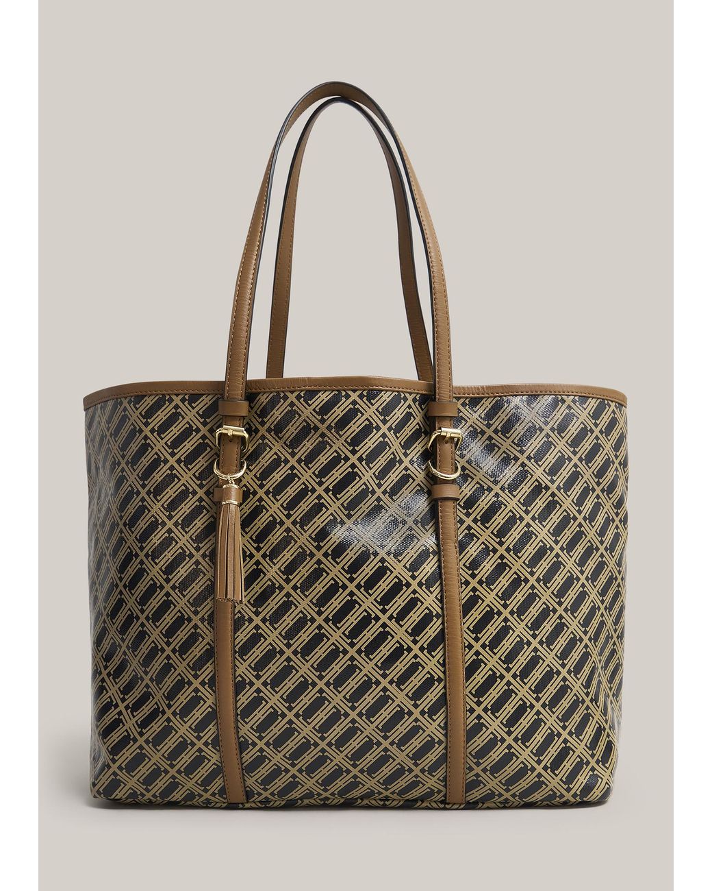 Hobbs Natural Kyra Leather Canvas Tote