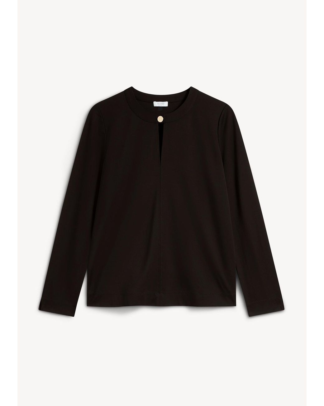 Hobbs Black Janey Ponte Tunic Top