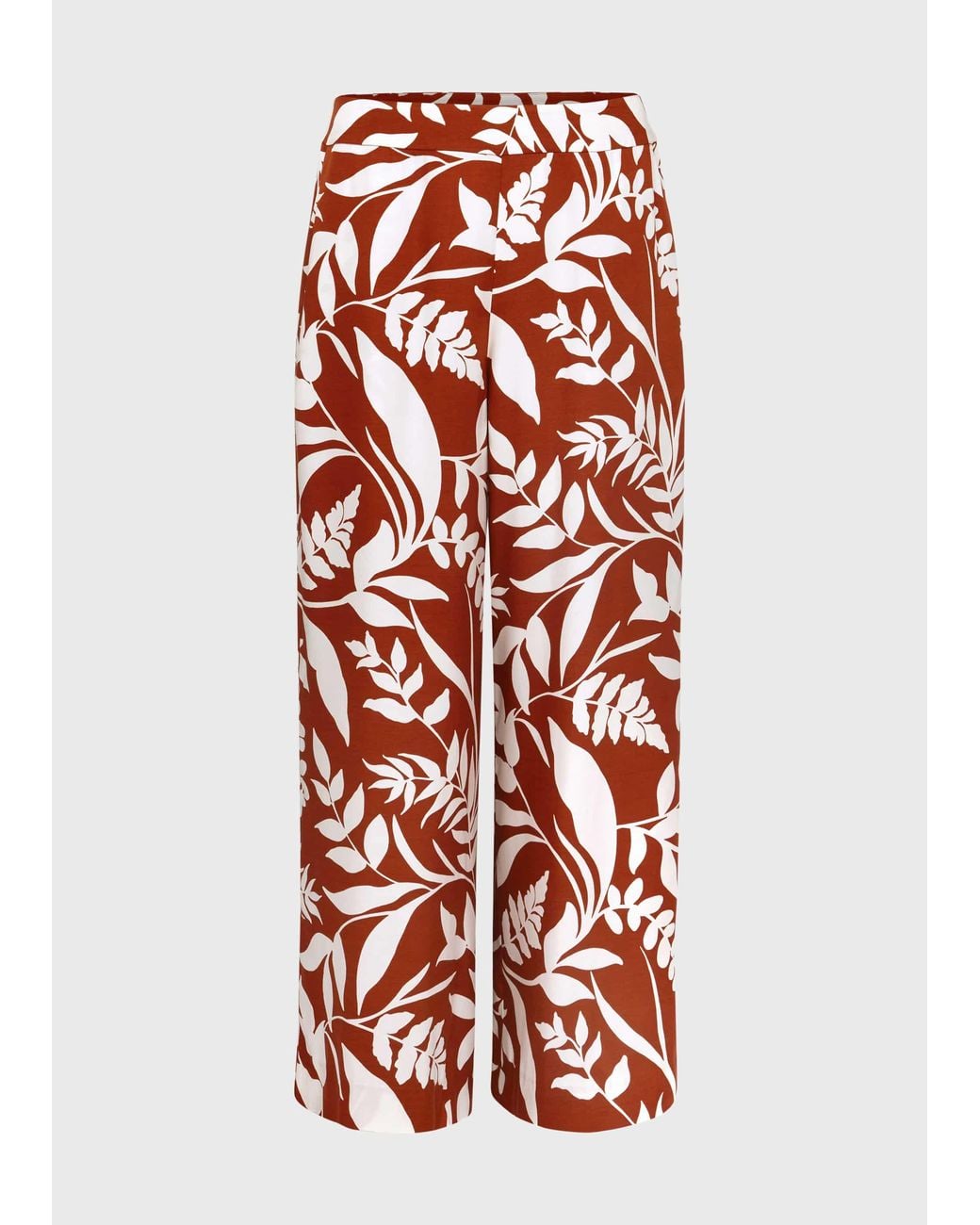 Hobbs White Lauren Printed Trousers