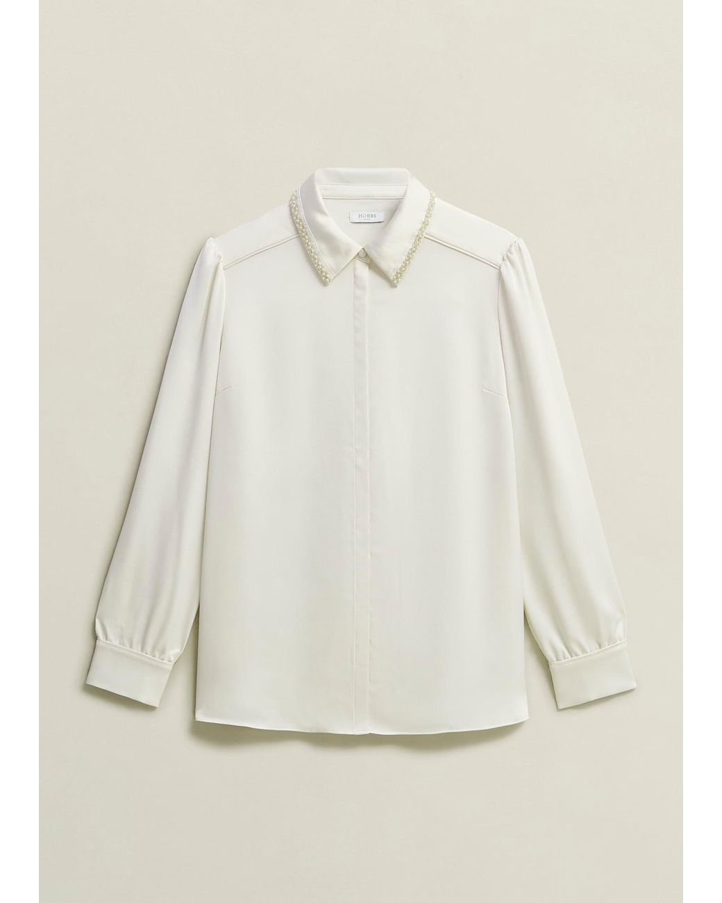 Hobbs Natural Maisey Embelished Shirt
