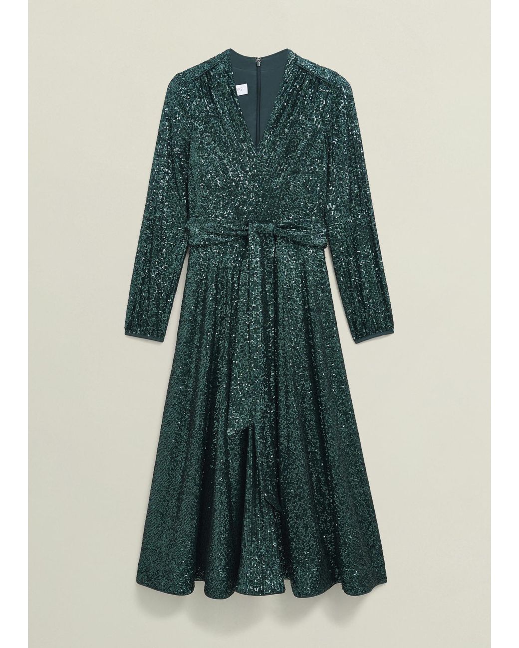 Hobbs Black Meadow Sequin Dress