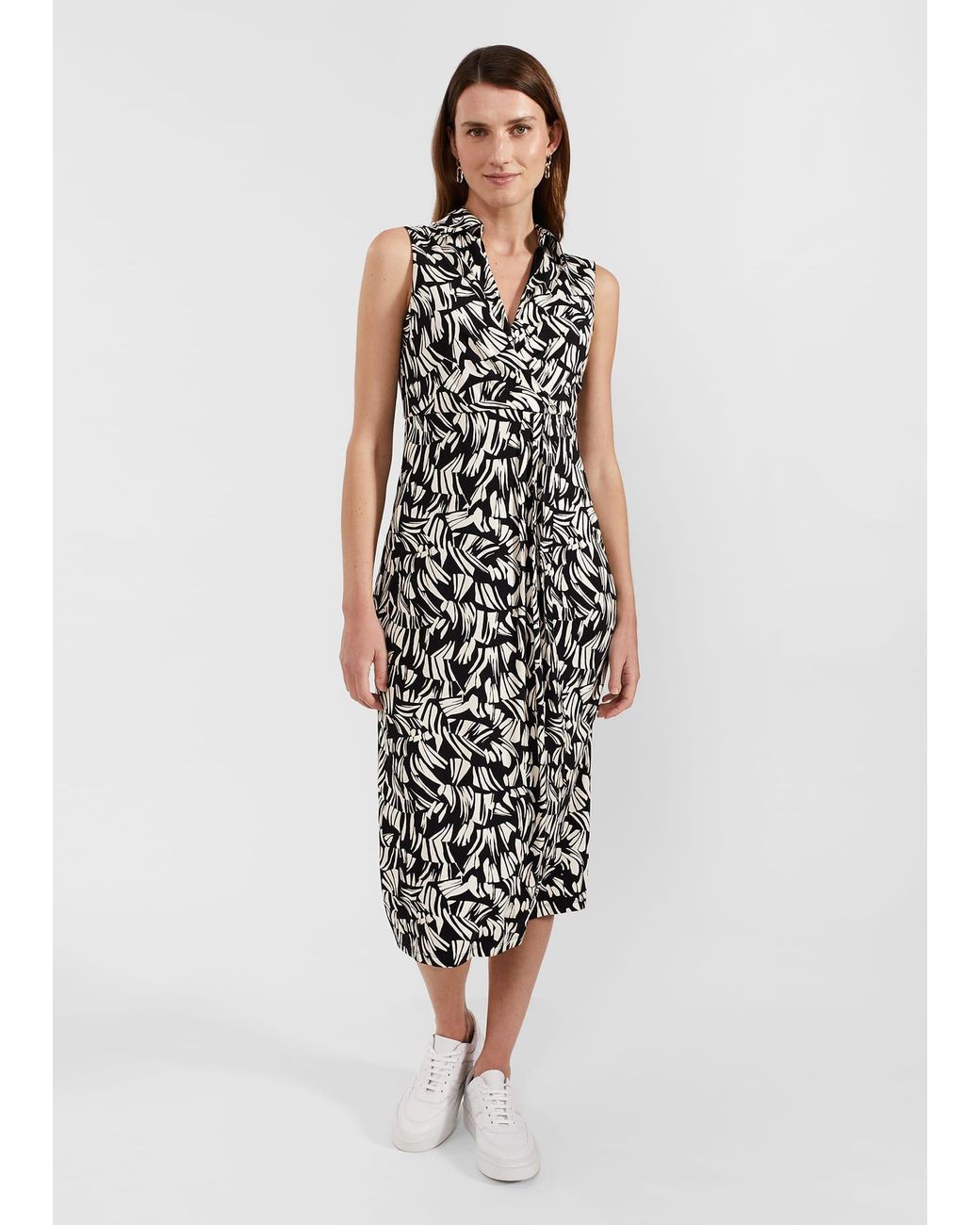 Hobbs White Clarissa Jersey Dress