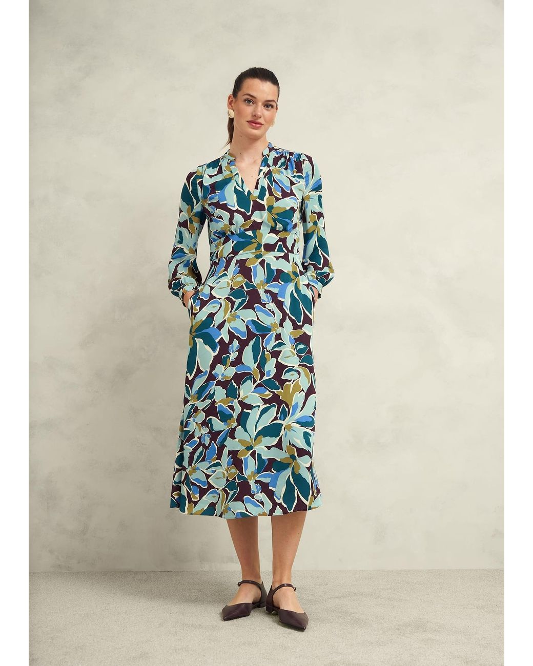 Hobbs Blue Lea Dress
