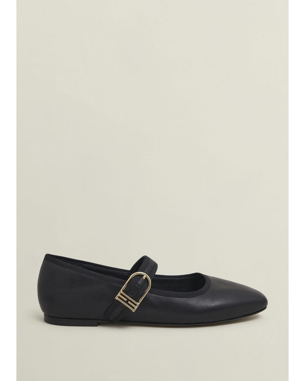 Hobbs Black Clara Leather Mary Janes