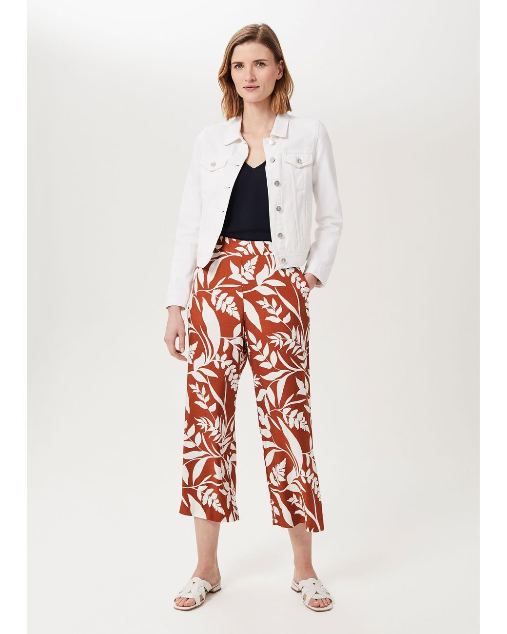 Hobbs White Mariam Denim Jacket