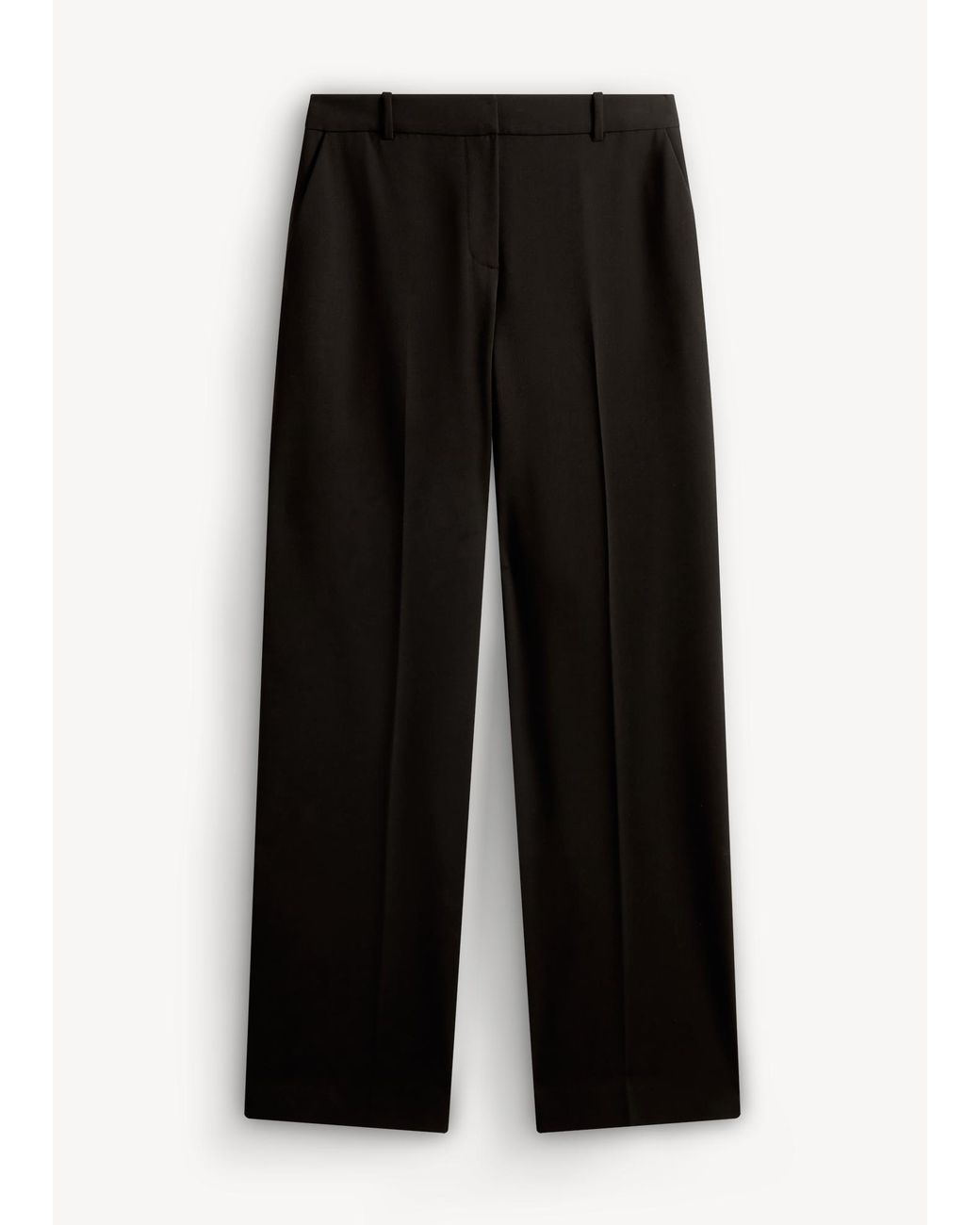 Hobbs Blue Nia Wide Leg Trousers With Wool