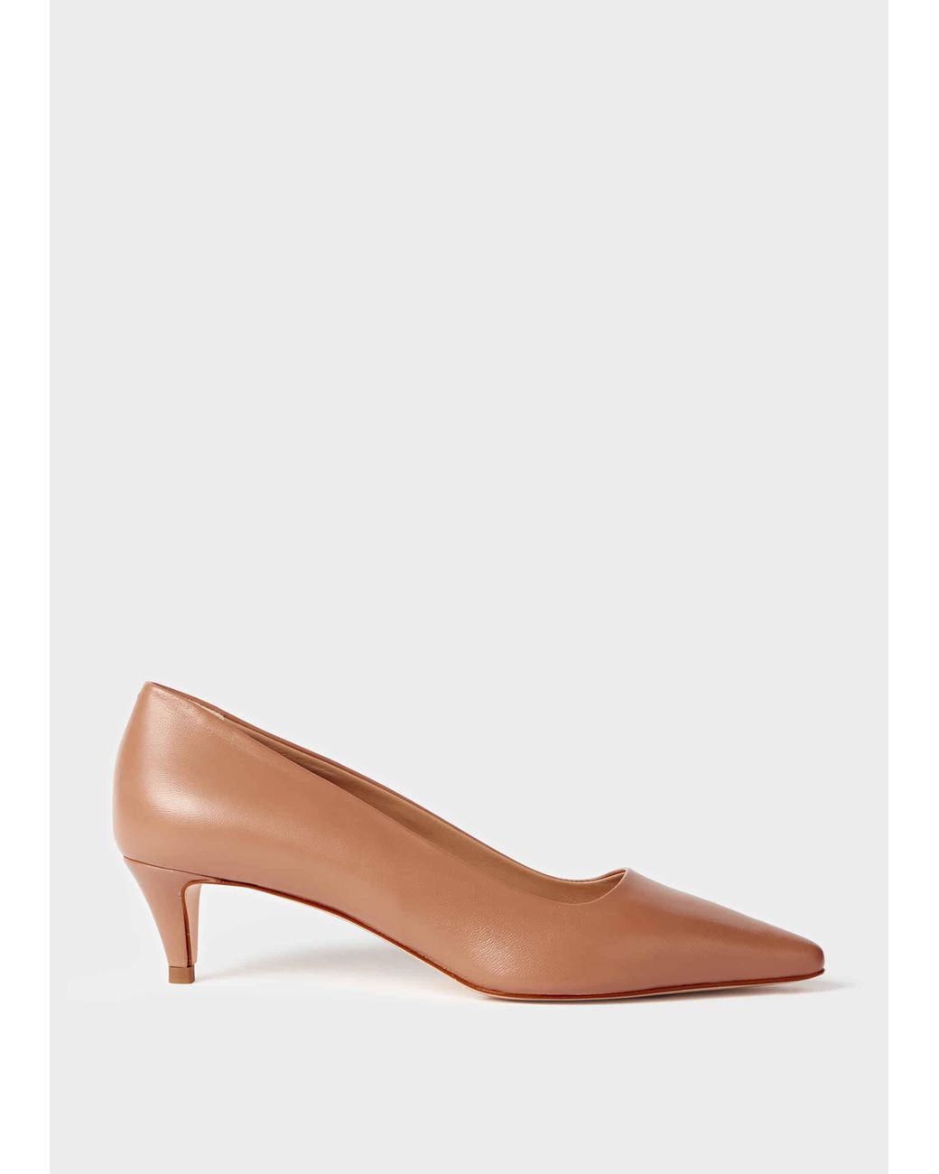 brown court shoes mid heel