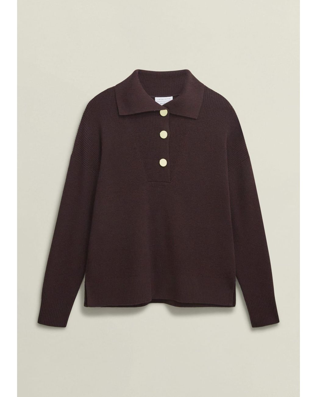 Hobbs Purple Brenna Merino Wool Jumper