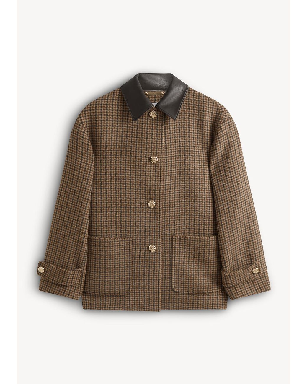 Hobbs Brown Rachel Wool Blend Coat