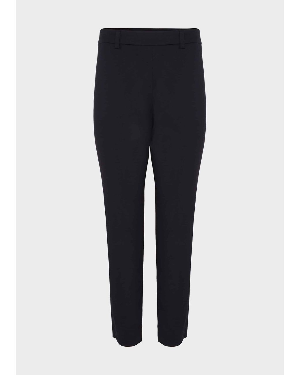Hobbs Blue Mallory Cotton Blend Capri Trousers With Stretch