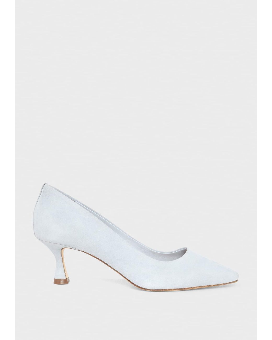 Hobbs White Esther Court Shoes