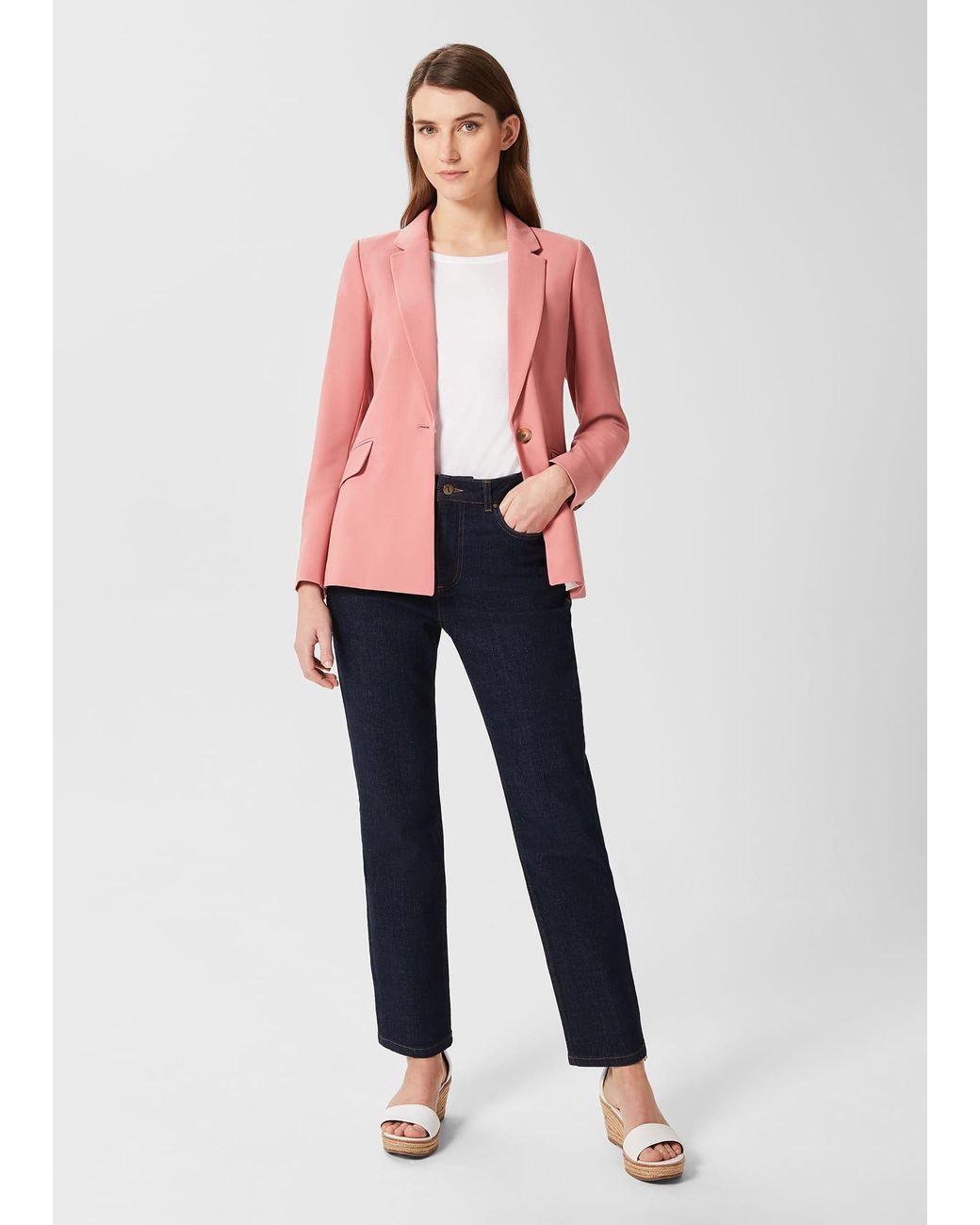 Hobbs Pink Rozi Blazer