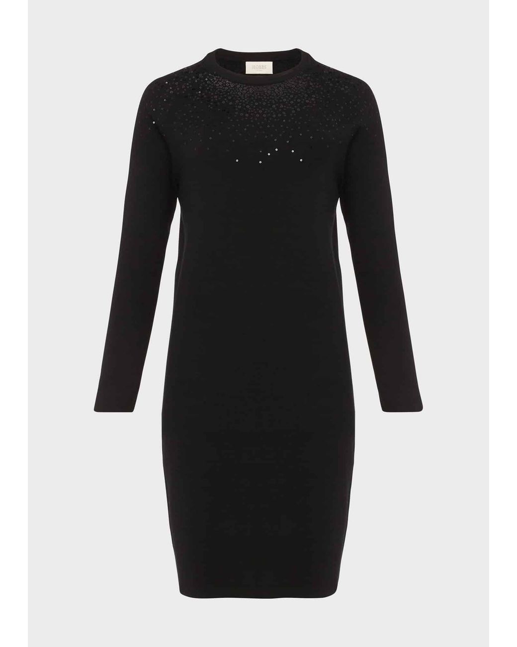 Hobbs Black Viviene Knitted Dress