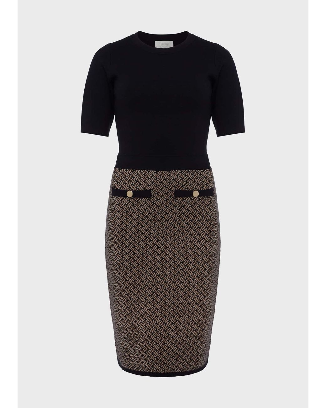 Hobbs Blue Perrie Knitted Dress