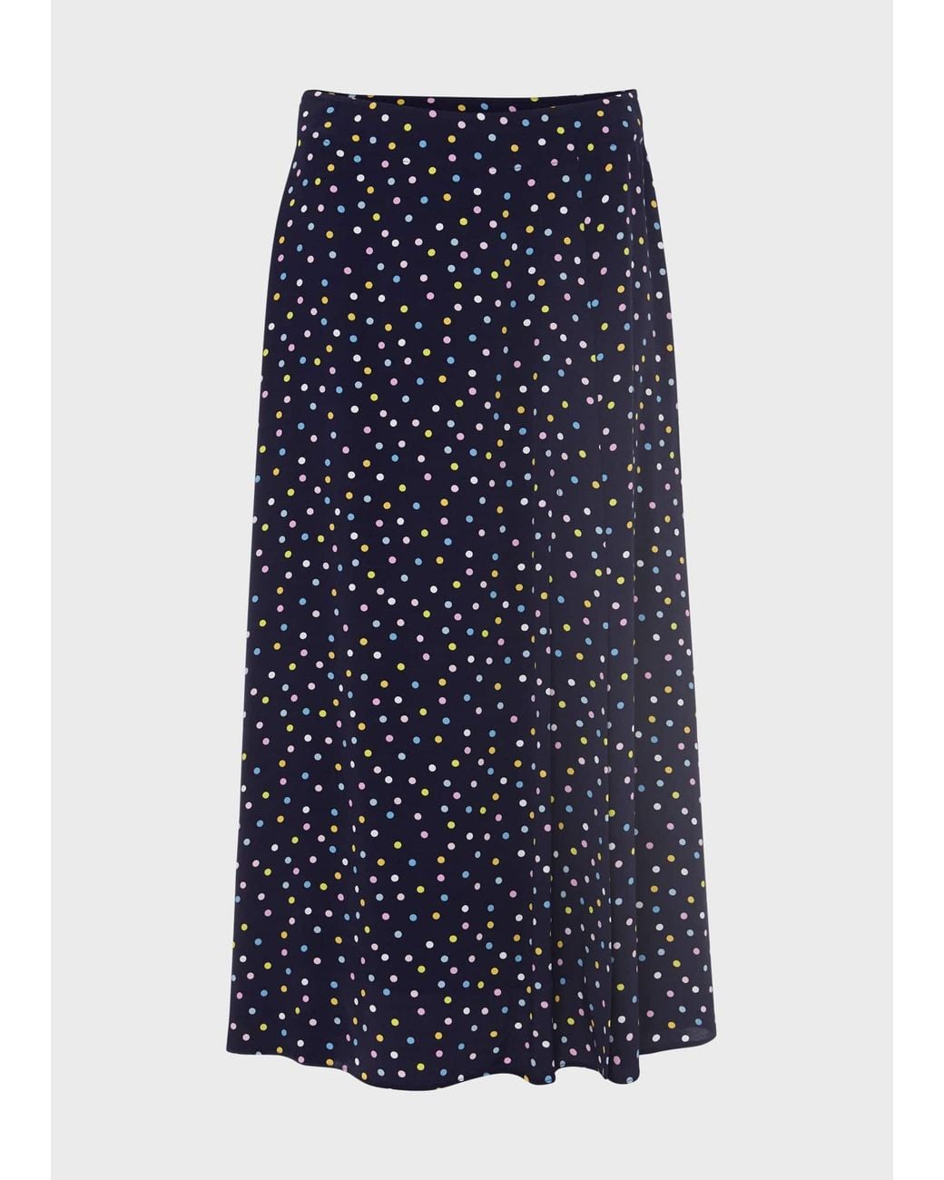 Hobbs Blue Annette Printed Midi Skirt
