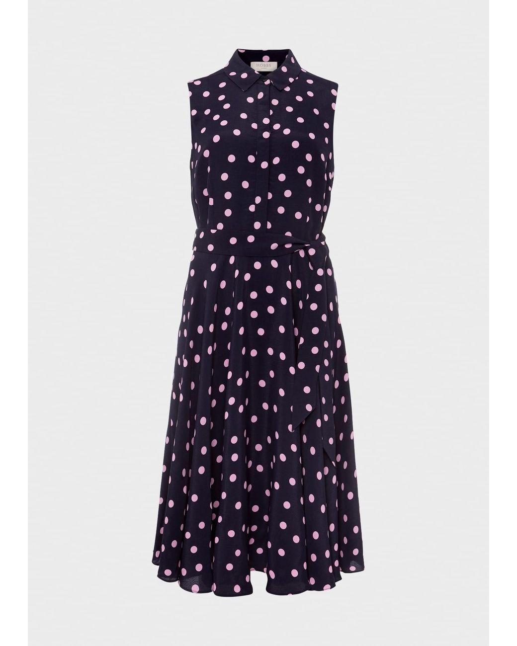Hobbs Blue Belinda Fit And Flare Dress