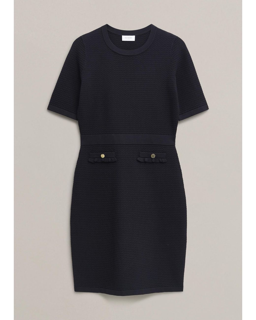 Hobbs Blue Petite Petra Knitted Dress