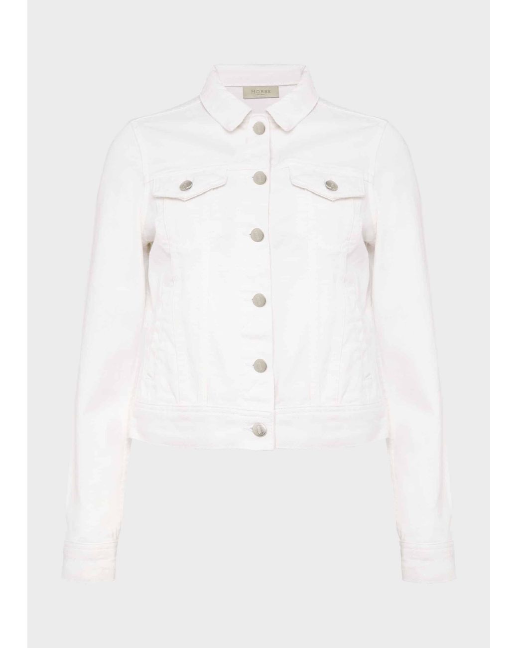 Hobbs White Mariam Denim Jacket