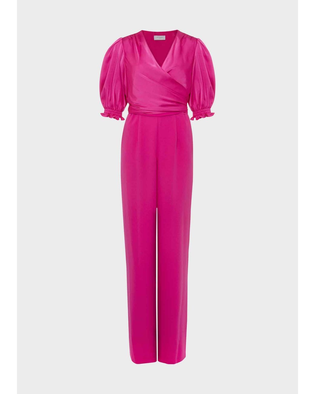 Hobbs Pink Lenora Wrap Jumpsuit