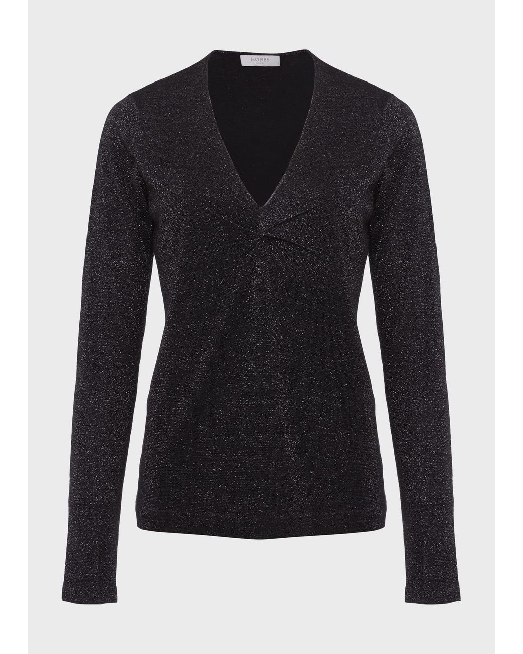Hobbs Black Myla Sparkle Jumper