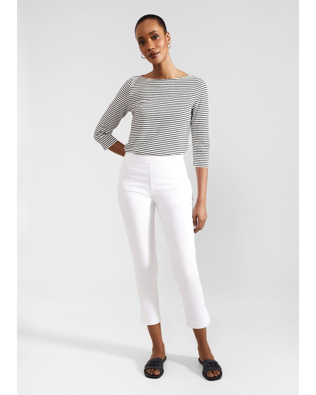 Hobbs White Giselle Capri