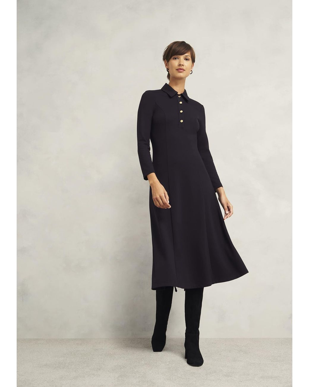 Hobbs Blue Scarlett Ponte Dress