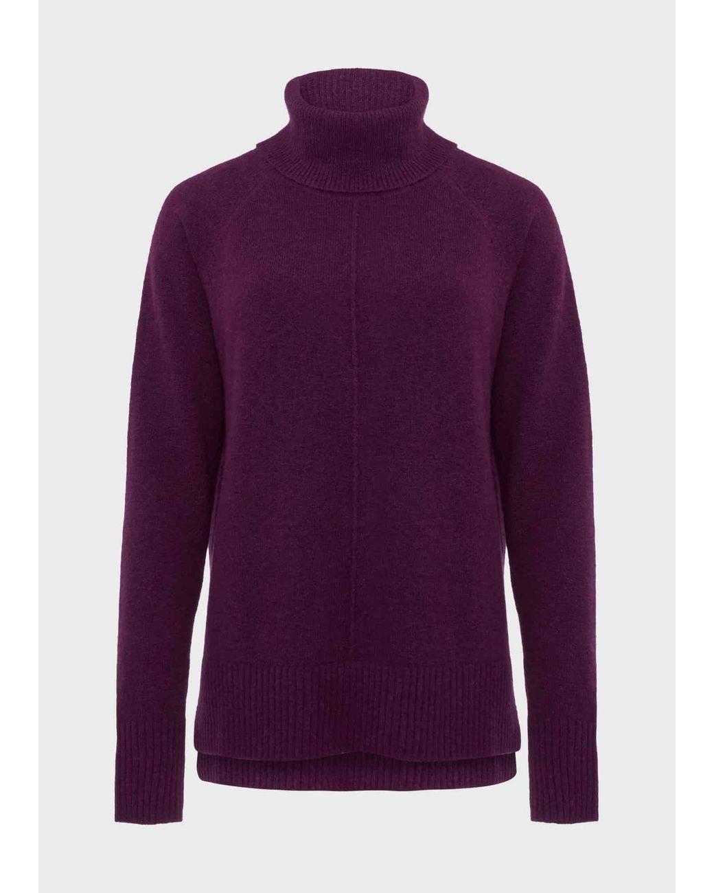 Hobbs Purple Aretha Jumper With Alpaca