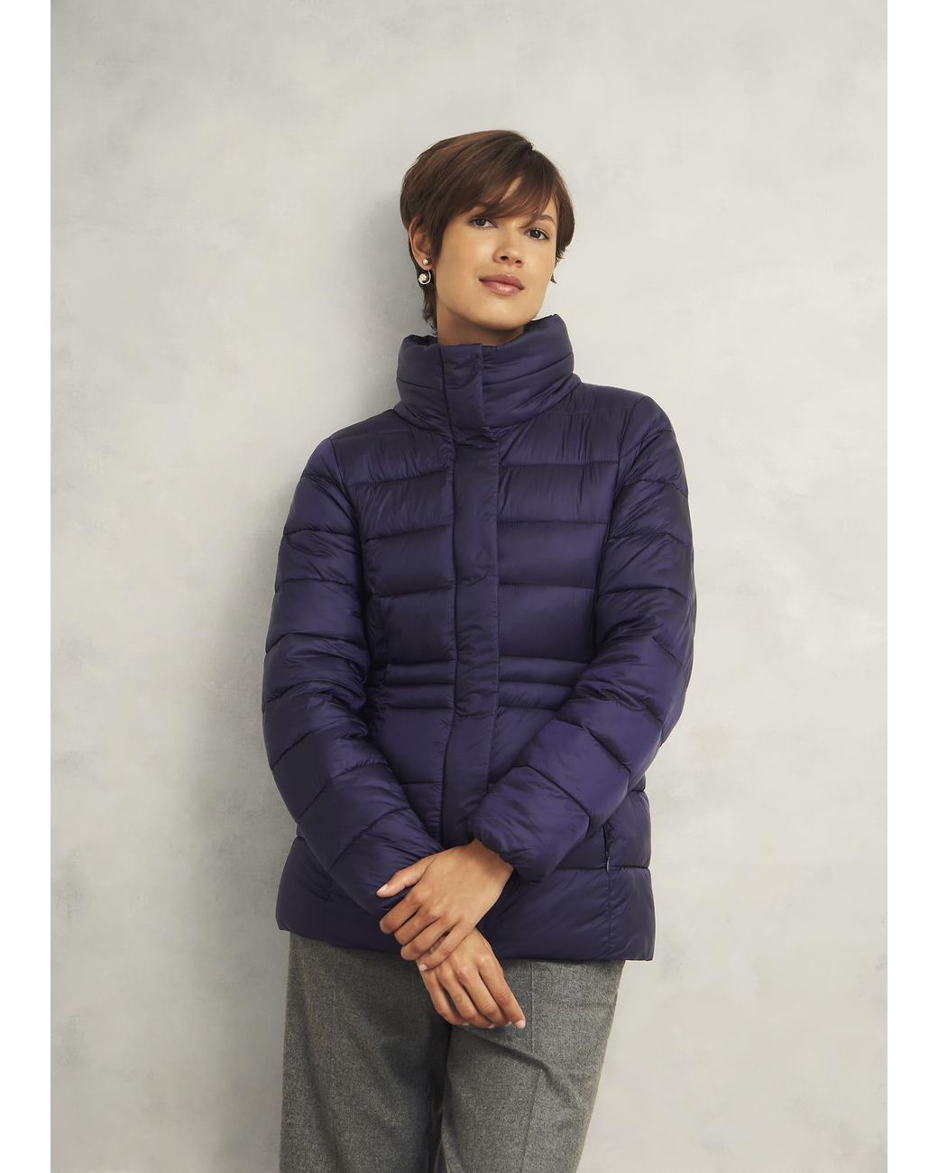 Hobbs Blue Tonicha Puffer Coat