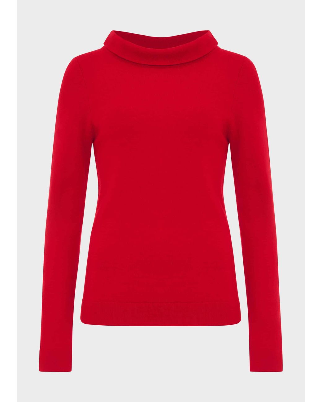 Hobbs Red Audrey Wool Cashmere Jumper