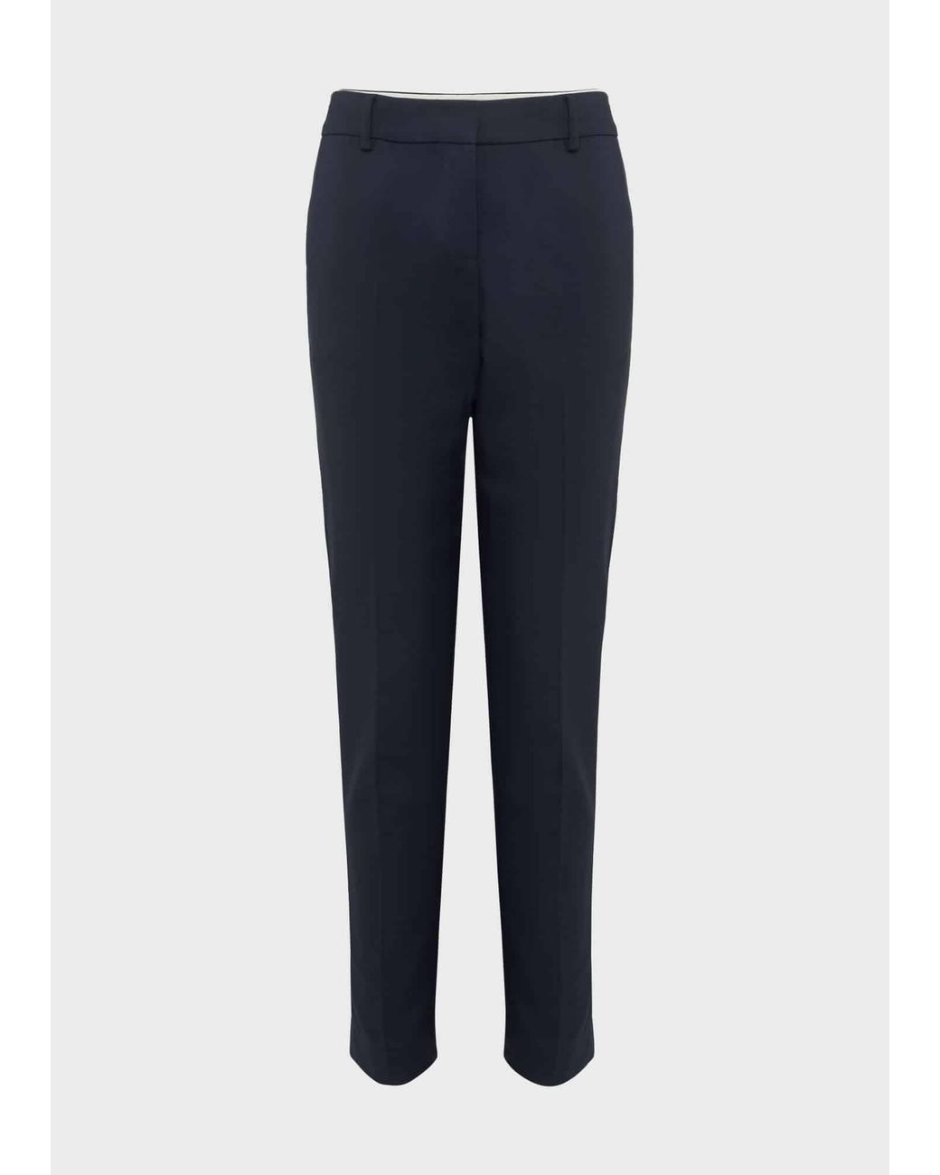 Hobbs Blue Quin Cotton Blend Trousers