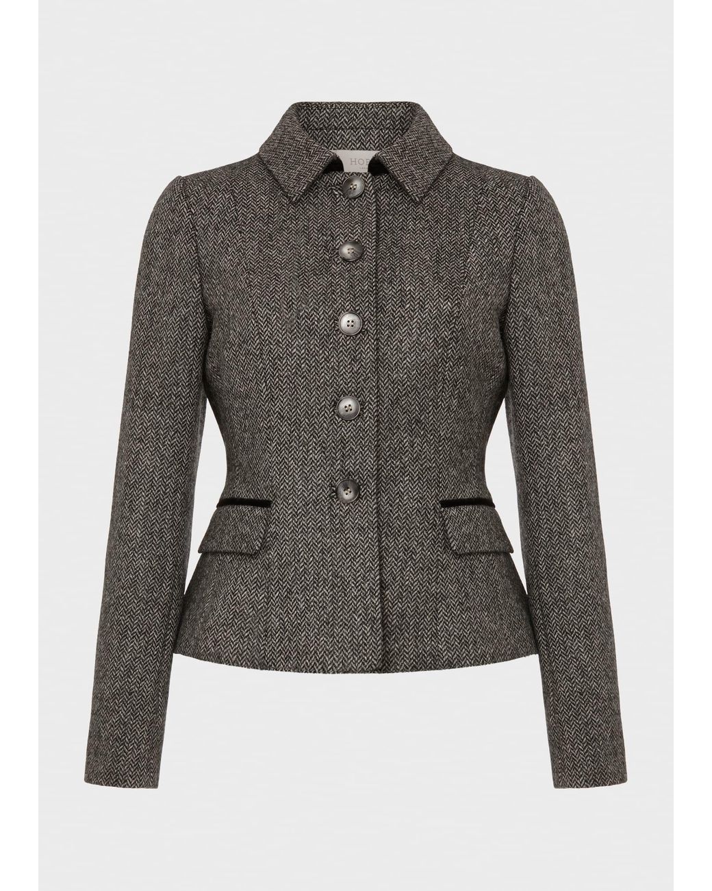 Hobbs Gray Daniella Wool Jacket