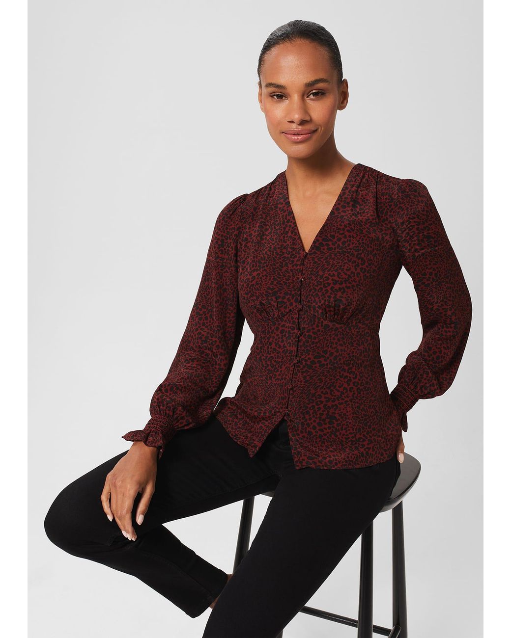 Hobbs Purple Maggie Blouse