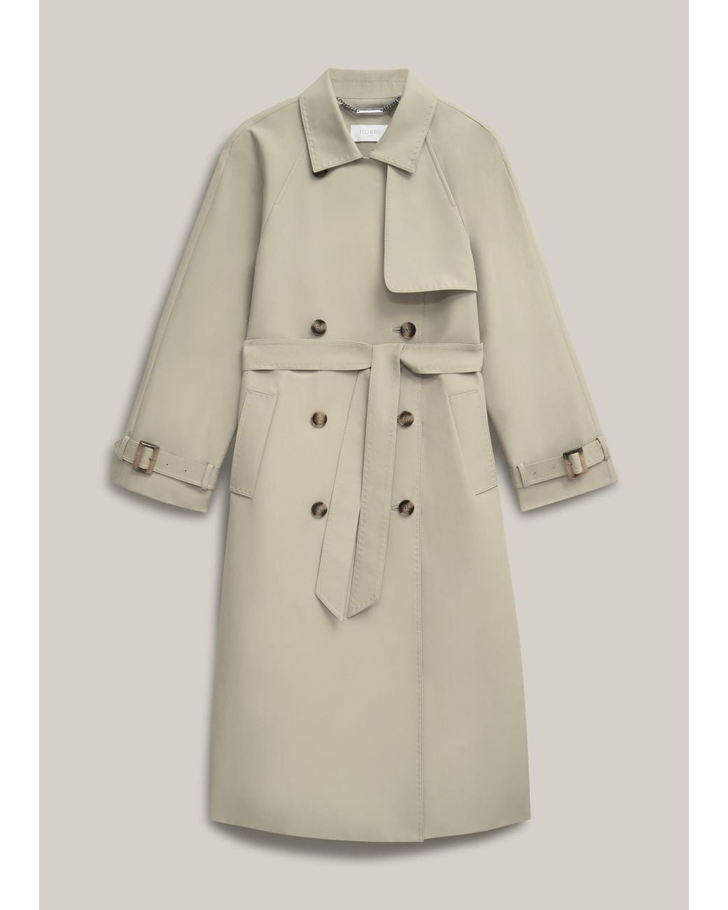 Hobbs Natural Riley Sage Trench Coat