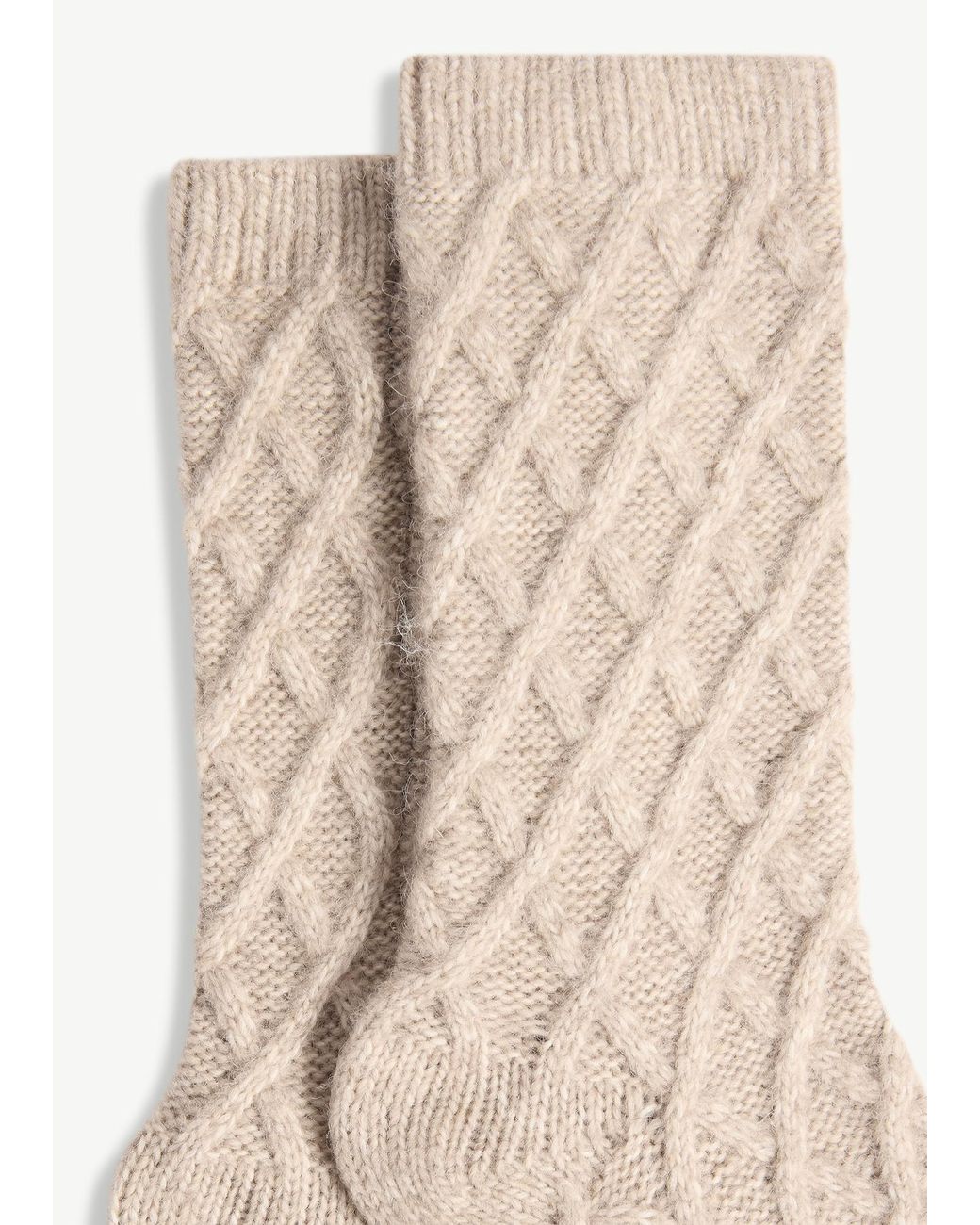 Hobbs Natural Cable Knit Cosy Socks