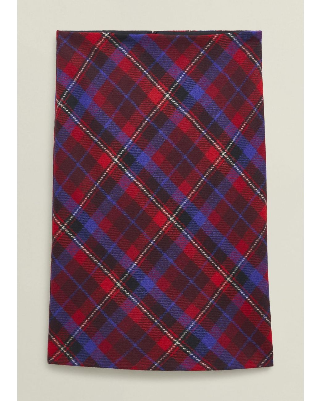 Hobbs Red Daphne Wool Skirt