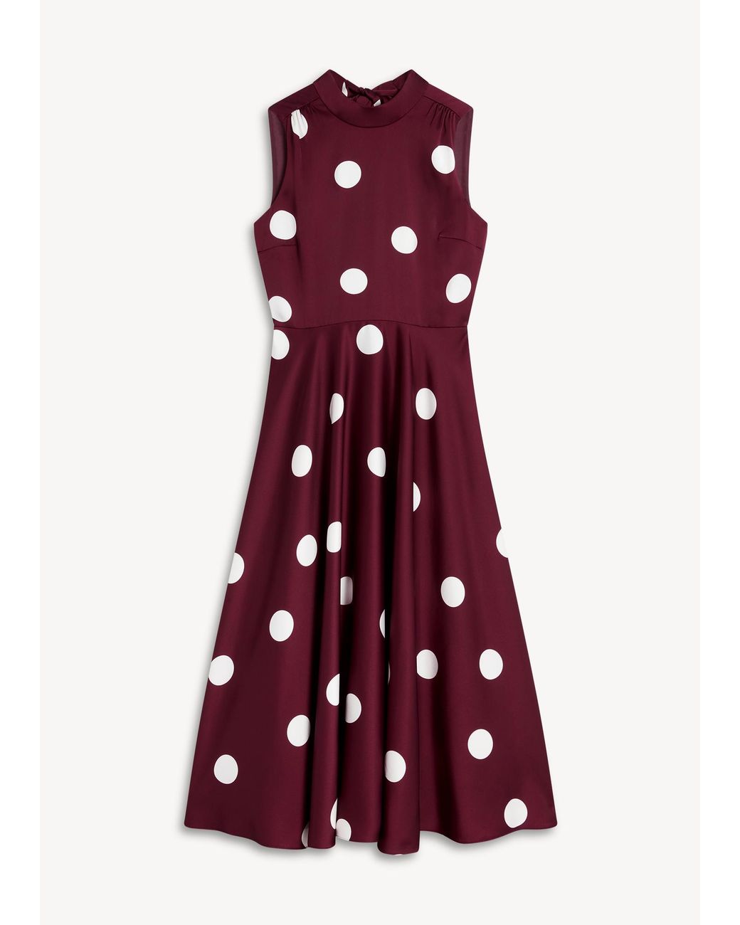 Hobbs Red Petite Mia Spot Dress