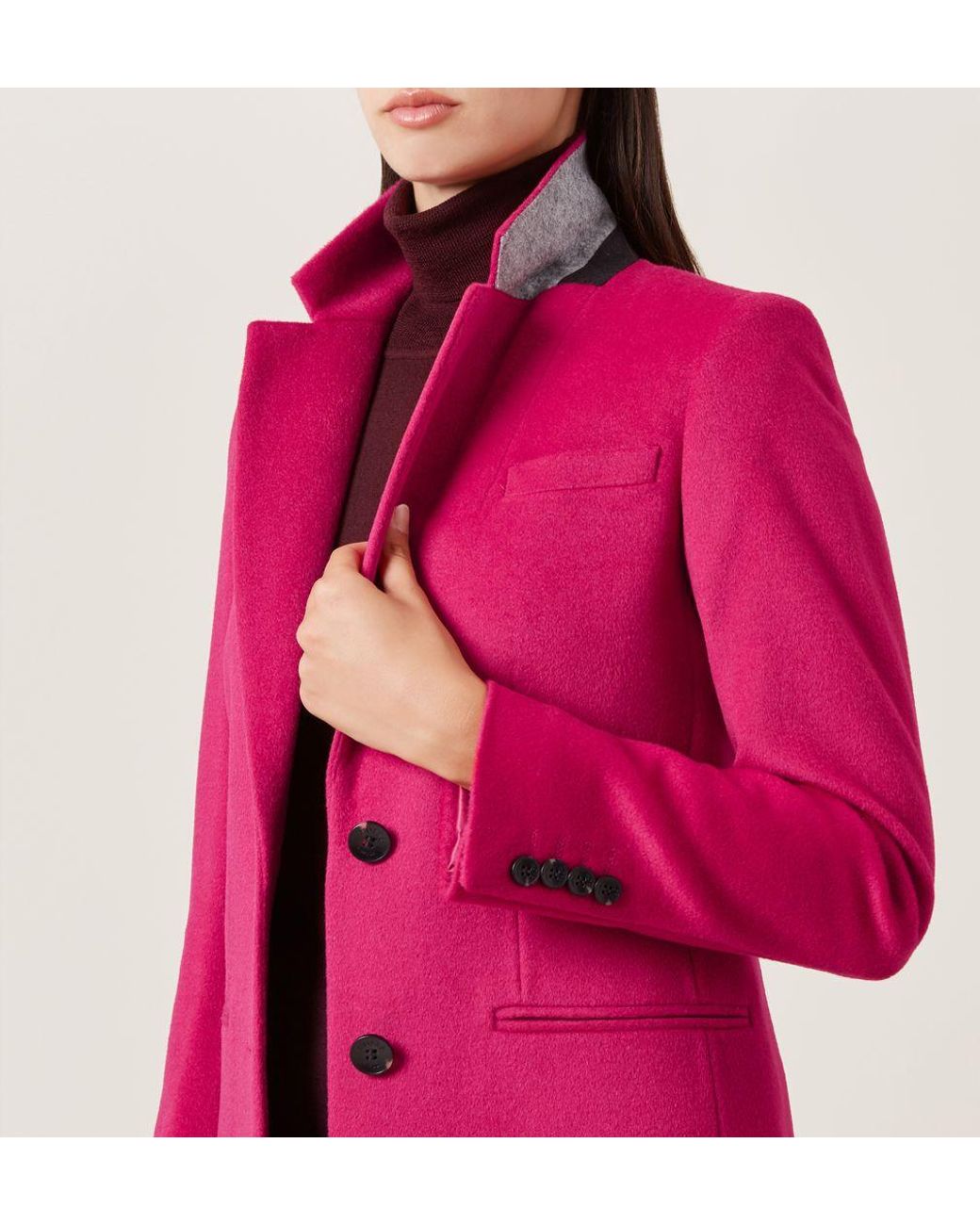 hobbs pink tilda coat