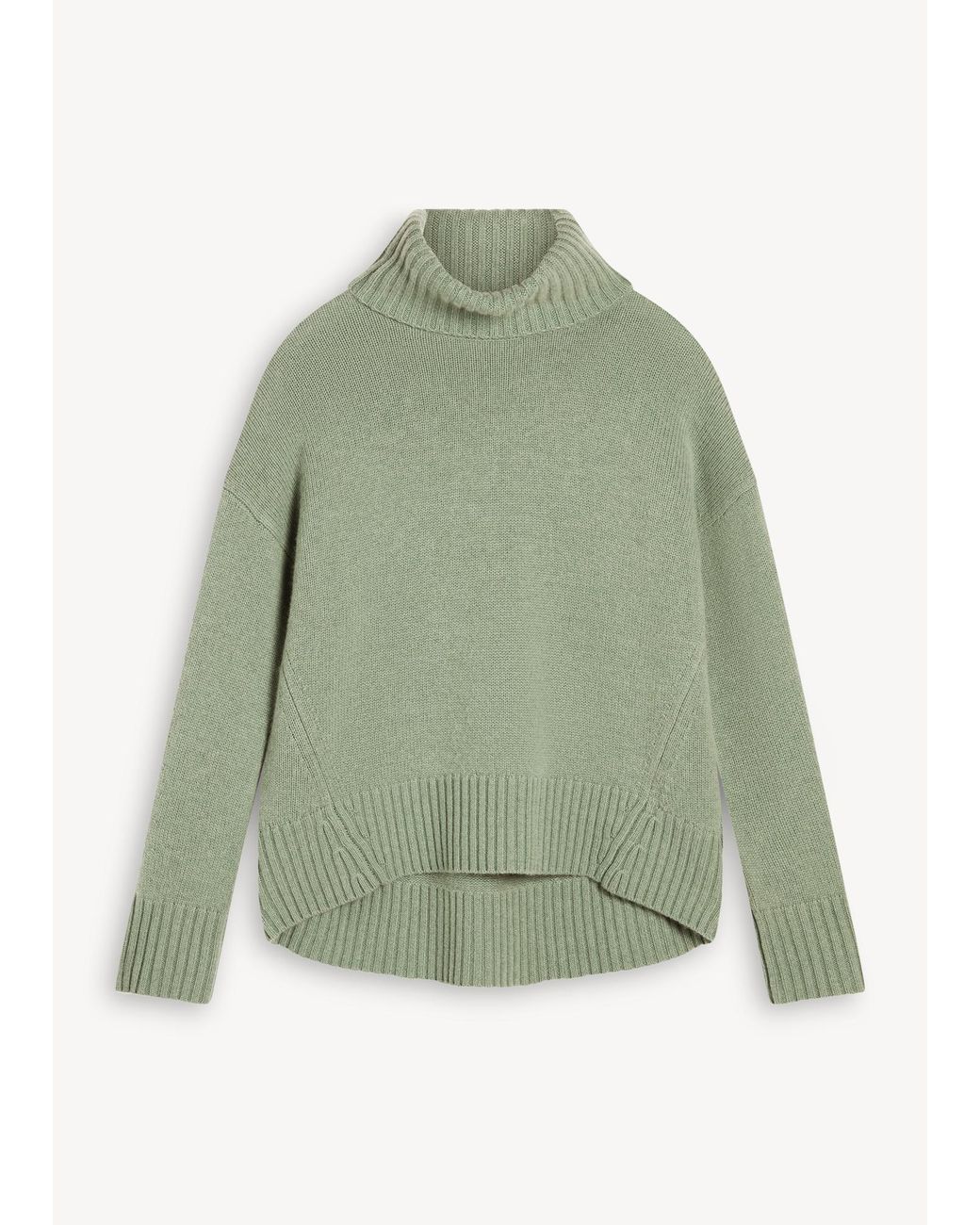 Hobbs Green Gabi Wool Cashmere Rollneck Jumper